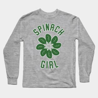 Spinach Girl Ring Of Leaves I Long Sleeve T-Shirt